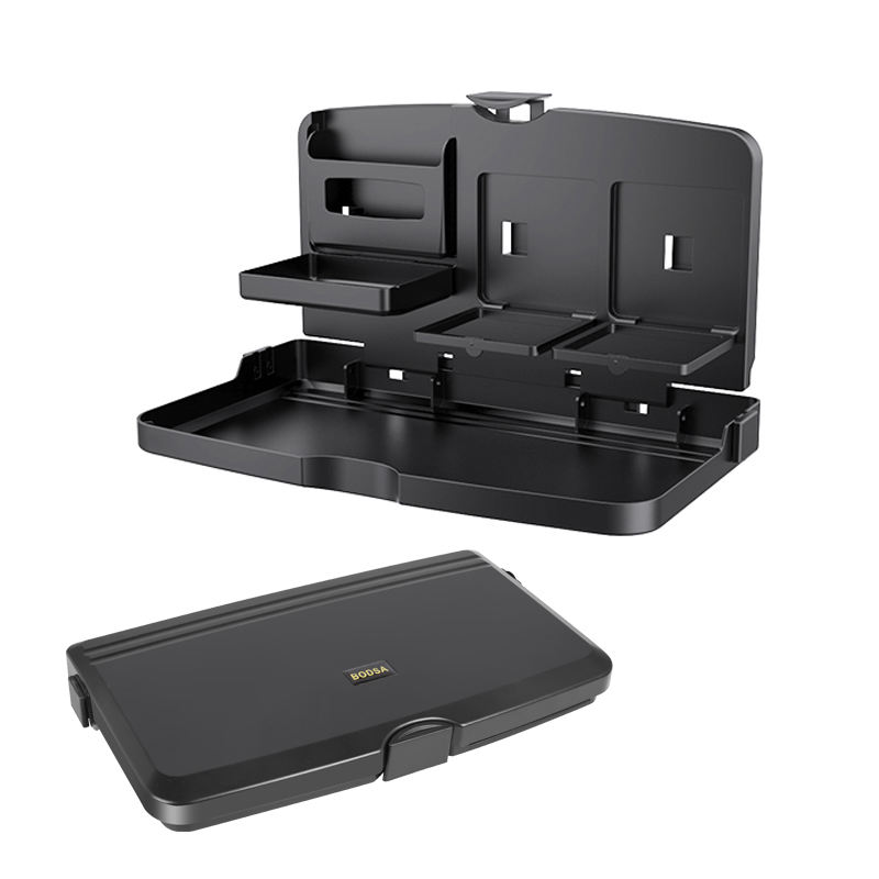 Universal Portable Foldable Car Backseat Tray Table - Multi-function Organizer with Cup Holder Phone