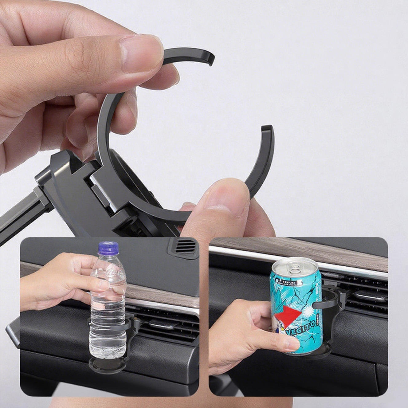 Multifunctio<i></i>nal Car Cup Holder with Air Outlet, Ashtray Storage | BY-1626 | Yiwu Sibada
